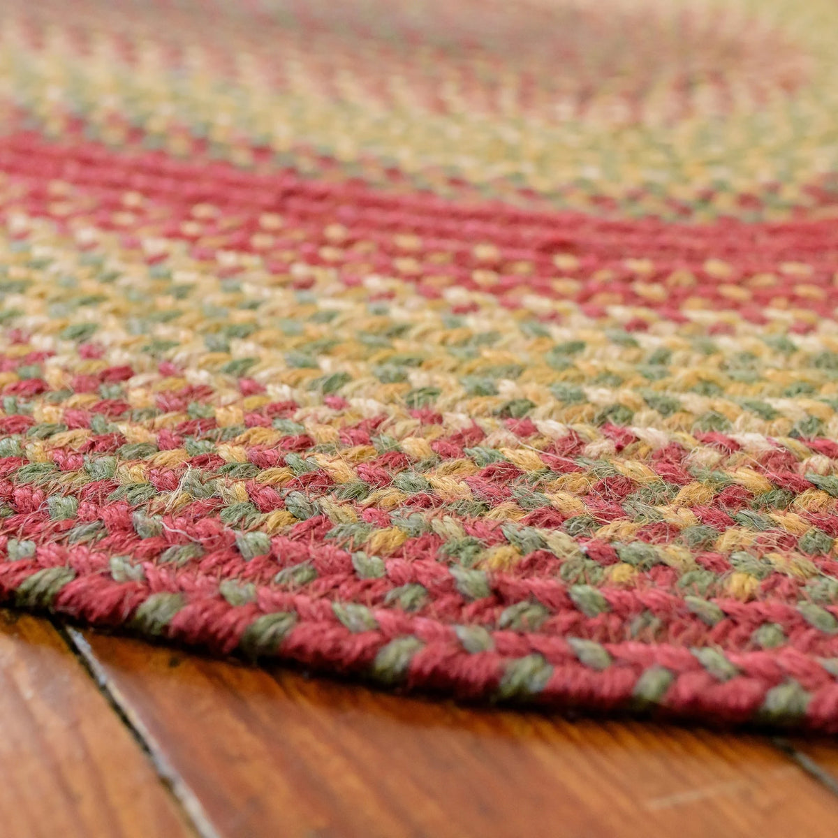 Cider Barn Red Jute Braided Rug