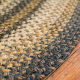 Kilimanjaro Black Jute Braided Oval Rugs